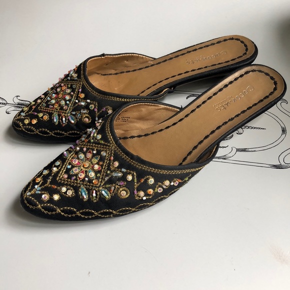 beaded mules